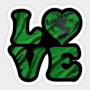 I Love My Earth Sticker